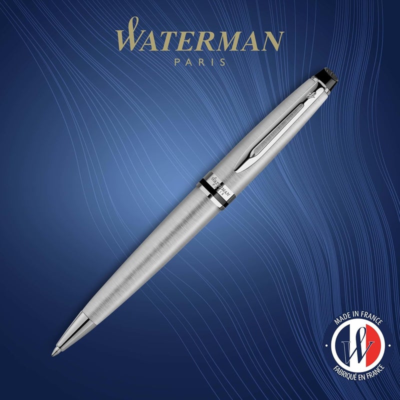 Waterman Expert Stainless Steel Chrome Trim Ballpoint Pen 9091 - Image 2